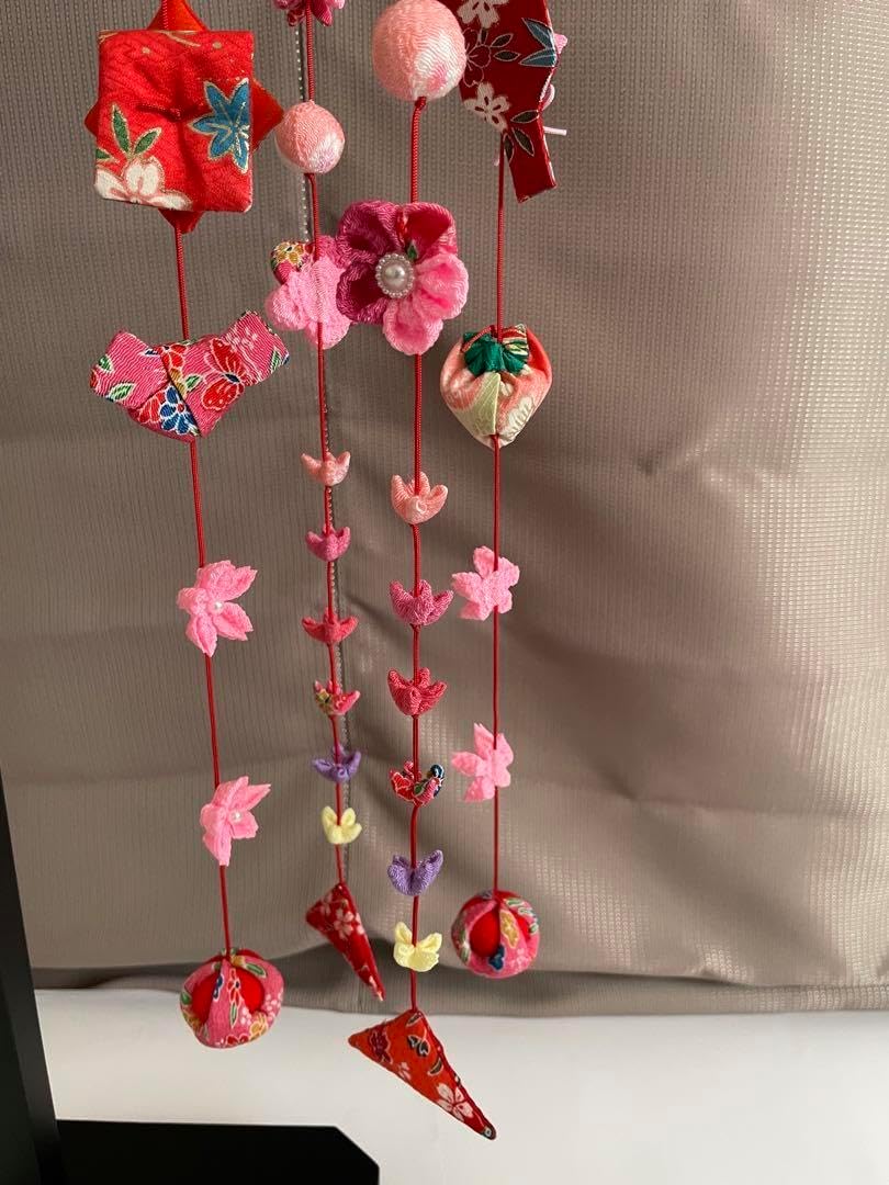 全長75cm 吊るし飾り ちりめん 着物地 和布 さげもん 初節句のつるし